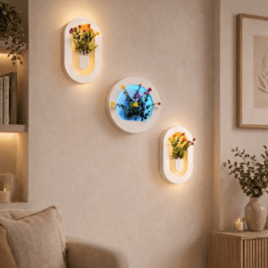 two capsule one Circle – Floral Glow Wall Frame